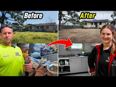 We Cleaned Up INSIDE and OUTSIDE of this Wild Property!