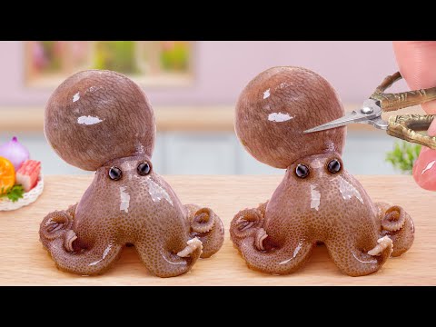 Best Delicious Recipe 🐌 Make Miniature Fried Snail And Octopus With Korean Sauce 🐙 Mina Mini Kitchen