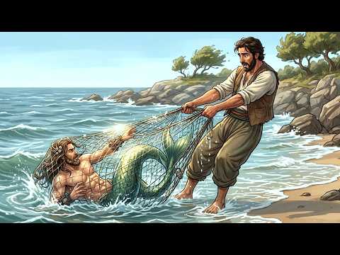 #قصة_ الصياد الفقير وأولاده التسعة وحارس البحر وخباز القرية!