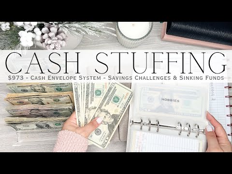 Cash Stuffing $973 | Cash Envelope System | Sinking Funds & Savings Challenges