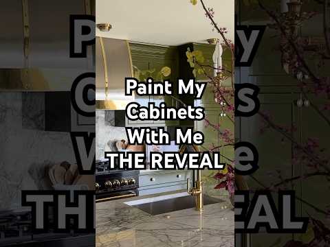 Paint my cabinets with me, THE REVEAL. #kitchenremodel #kitchenrenovation #finepaintsofeurope