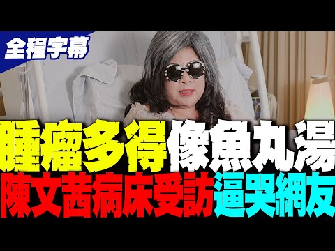 【全程字幕】病床受訪...她還是那樣優雅從容 陳文茜罹"黑色素癌4期" 爆"變美"竟是癌症警訊 自嘲腫瘤像魚丸湯不怕多