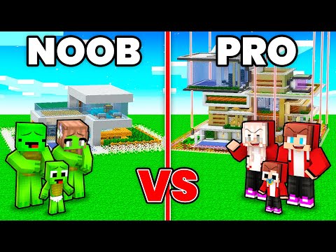 JJ and Mikey : NOOB vs PRO Security House in Minecraft Maizen !