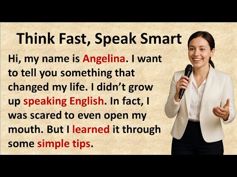 Think Fast, Speak Smart | Learn English Through Story | Graded Reader