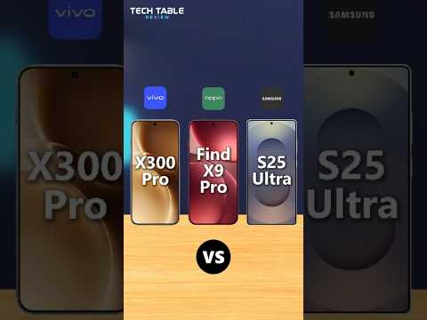 Vivo X300 Pro VS Oppo Find X9 Pro VS Samsung Galaxy S25 Ultra - Which is the Best?