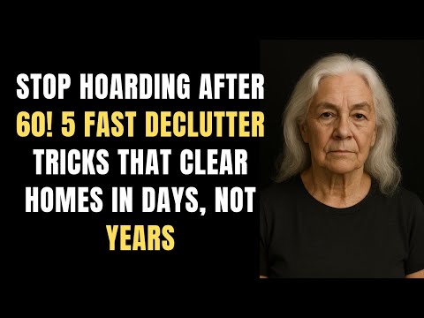 Stop Hoarding After 60! 5 Fast Declutter Tricks That Clear Homes in Days, Not Years