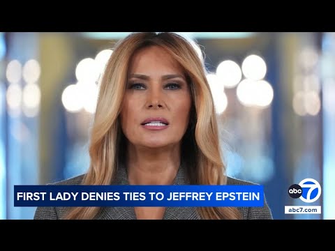 Melania Trump denies ties to Jeffrey Epstein in rare address