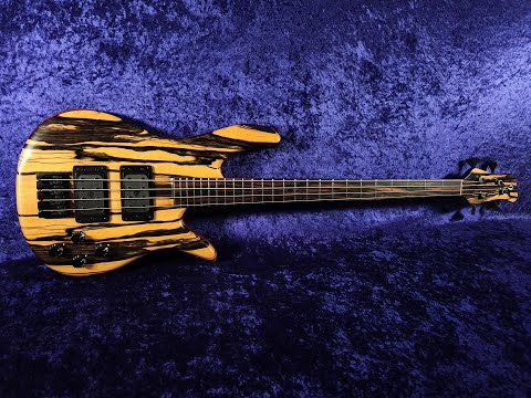 Drake Custom 4 string pale moon ebony bass guitar FULL BUILD