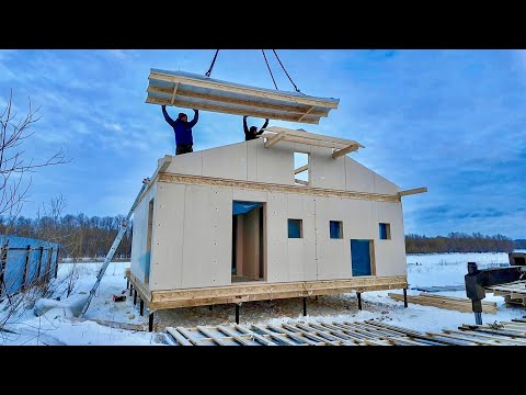 Inexpensive house in 5 days. Full construction process
