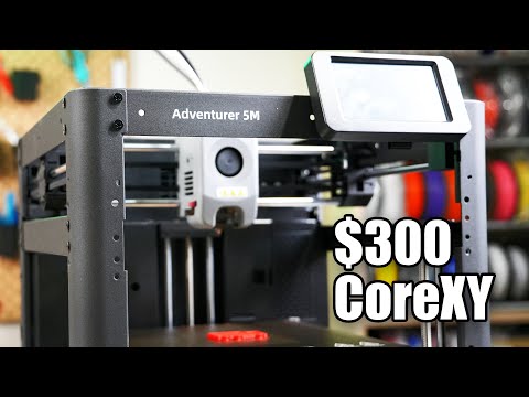 Flashforge Adventurer 5M CoreXY 3d Printer Unboxing, Assembly, & First Print