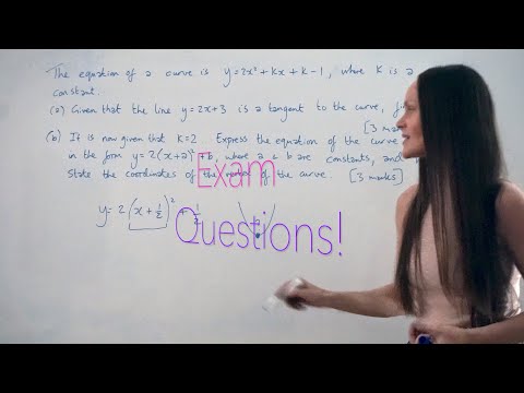 The Maths Prof: Quadratics EXAM QUESTIONS