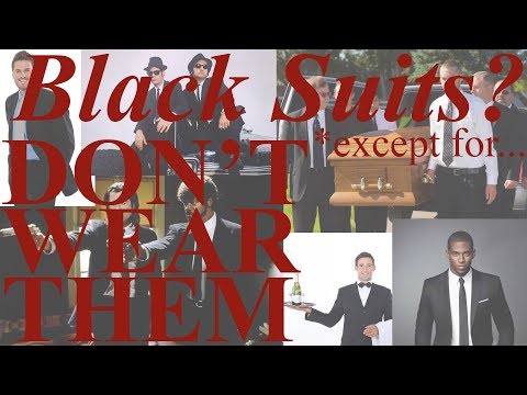 How To Wear A Black Suit: Don't Wear One