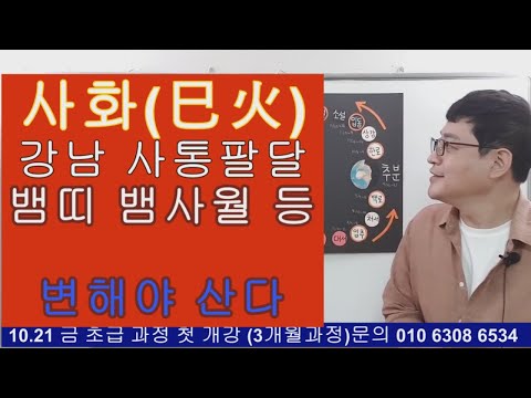 사화(巳火) 변해야 산다.(뱀띠 뱀사월생 등)
