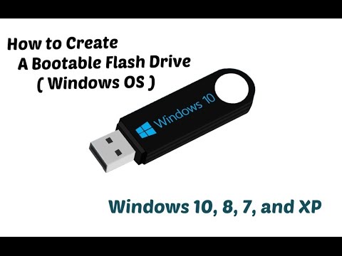 How to make a Bootable USB (Pendrive/Flashdrive) for Windows (10,8,7,XP)