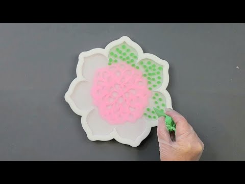 #2283 I Tried A Reverse Resin 3D Bloom With Coloured Pigment Paste