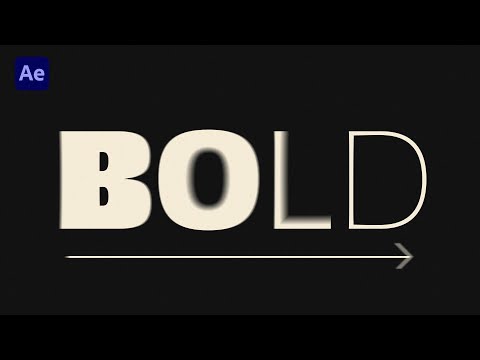 How to Animate Font Weight in After Effects | Kinetic Typography Pro Tip