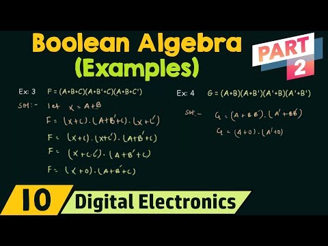 Boolean Algebra Examples (Part 2)
