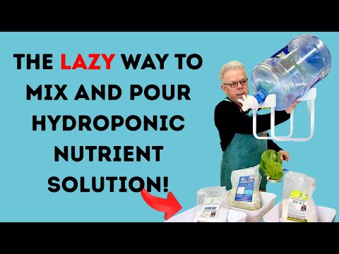 The LAZY Way To Mix And Pour Nutrients For Hydroponics And Microgreens!