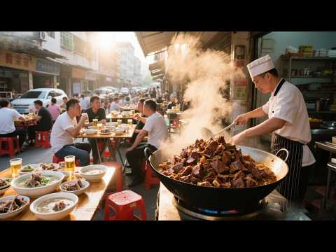 广东雷州白切牛杂早酒，散酒一元一杯，200斤牛杂牛腩清水煮 不分部位80元一斤 【舟小九】