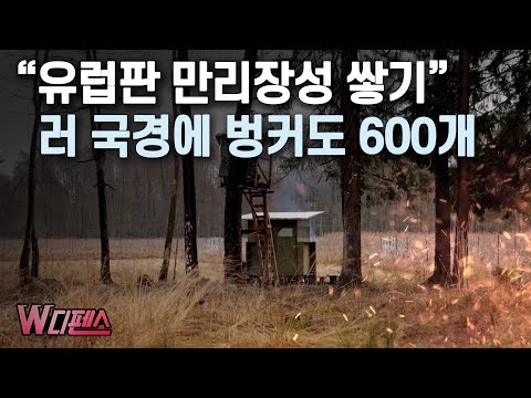 [W디펜스] "유럽판 만리장성 쌓기" 러 국경에 벙커도 600개 / 머니투데이방송