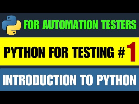 Python for Testers #1 | Introduction to Python