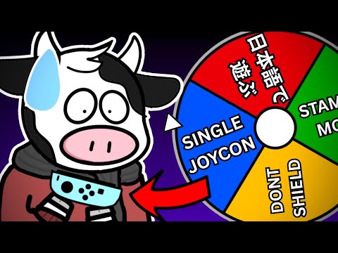 Smash Bros, but everytime I win I spin the wheel…