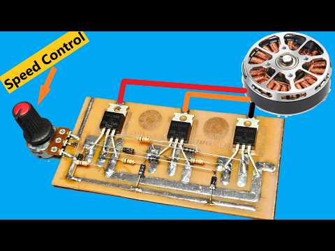 Brushless Motor Driver Made with Mosfet / Test Brushless Motors with Mosfet