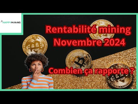 Rentabilité Mining Novembre 2024 : Combien ça rapporte ?