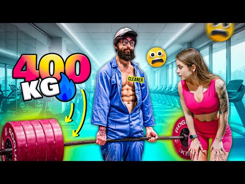 She can't say No to CLEANER Anatoly GYM PRANK #23