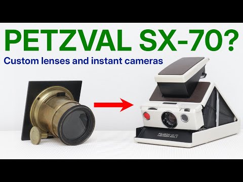 NEW MOD! - I made a Petzval-like SX-70 - a talk about custom lenses on instant cameras