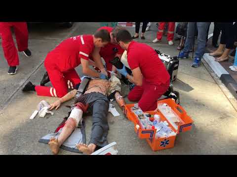 Работа бригады неотложной помощи г. Сочи реанимация