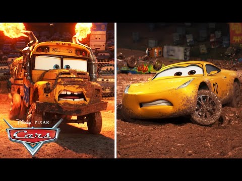 Lightning McQueen and Cruz Ramirez Race at Thunder Hollow in Cars 3 | Pixar Cars | @disneyjr
