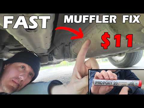 How to Fix a Hole in Your Muffler - Cheap Fix - No Tools