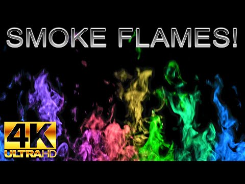 HAVE YOU EVER SEEN FLAMES MADE OF SMOKE? (12 Hours) 4K UHD With Calming Sounds!