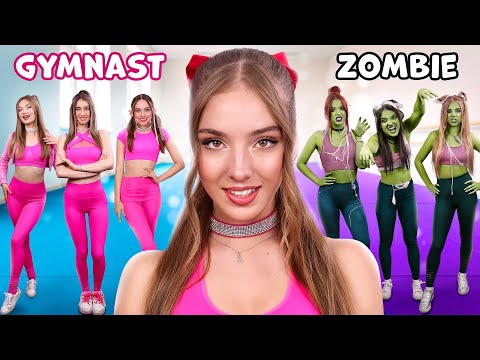 زومبي في بطولة الجمباز! لاعبو الجمباز ضد الزومبي