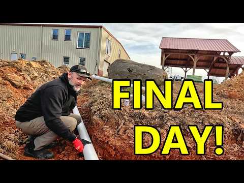 Final Step hooking up the FARM SHOP Barndominium!