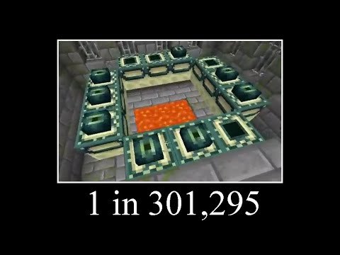 The Rarest Natural End Portal (Best Minecraft Clips)