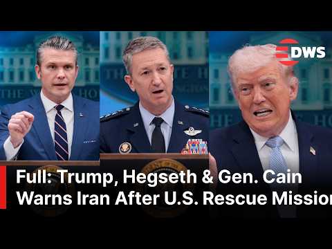 FULL: Trump, Hegseth & Gen. Cain Warns Iran After Daring U.S. Rescue Mission & Hormuz Strait | AC1E