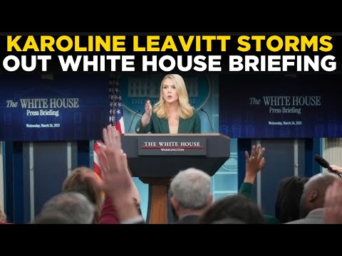 LIVE | White House Drama: Karoline Leavitt Storms Out Mid Briefing | Breaking News