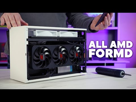 Stunning Under 10L AMD Gaming Build Featuring White FormD T1 - 9800x3d & 9070XT