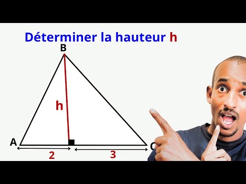How to calculate the height of a triangle