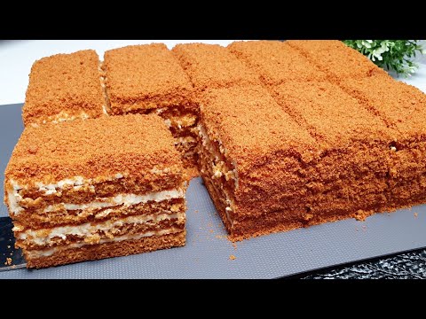 THE FASTEST HONEY CAKE in 15 MINUTES! Now you will cook the DOUGH this way! Honey cake!