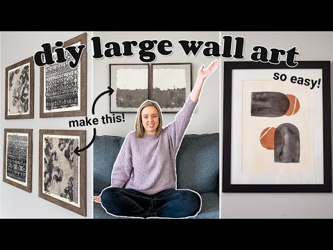 DIY LARGE-SCALE Wall Art 🖼 4 IDEAS that are EASY, MINIMAL and CHEAP!