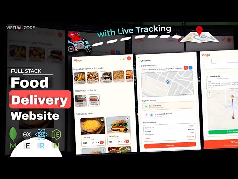 Build Food Delivery Website with Realtime Map Live Tracking 🔥 | MERN Stack (Google Auth + Razorpay)