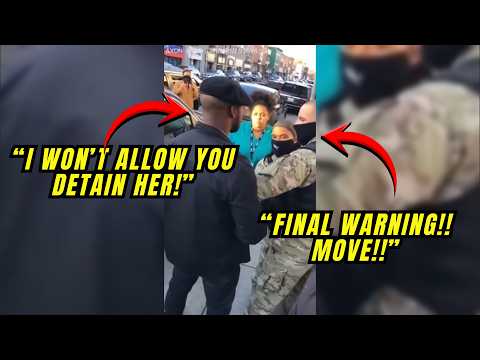 Black Panther Member Stops ICE Agents From Arresting Black American Woman