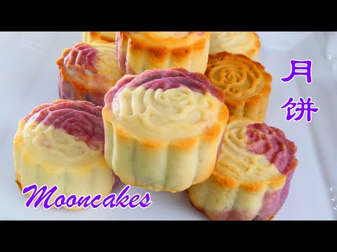 像花朵一样的月饼 纯天然配方！除了好吃的馅料还有不开裂又容易脱模的外皮，不用回油 现吃现做过中秋，养颜又美味 Mooncakes so Yummy   ▏佳宝妈美食