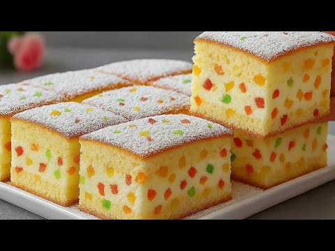 Ein einfacher Sahnetorte in wenigen Minuten! Super cremig und feucht!