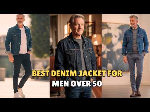 “The Best Jeans Jacket for Men Over 50 – Style That Defies Age!”