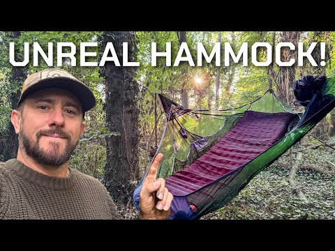 Solo Hammock Camping in this Floating Armchair  | Bushcraft & Campfire Cooking