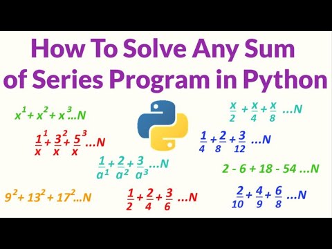 Solve any Series Program in Python